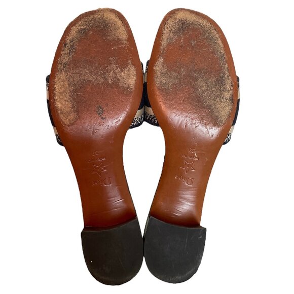 CHRISTIAN DIOR Dway Block Heel Slide Sandals Mules \\ 39 - Picture 8 of 10